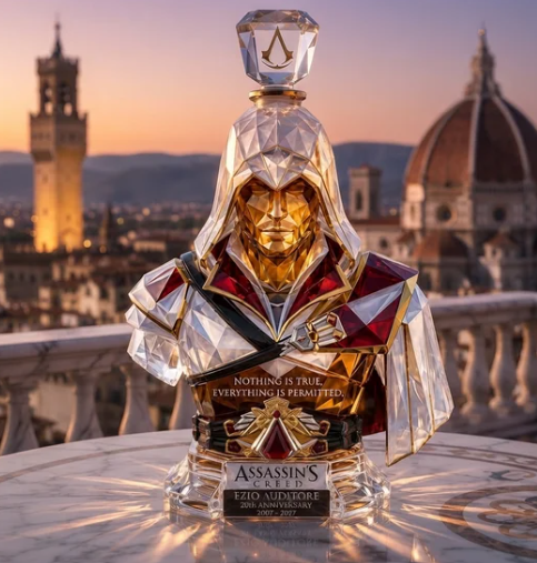 Ezio Auditore 20th Anniversary Crystal Whiskey Decanter